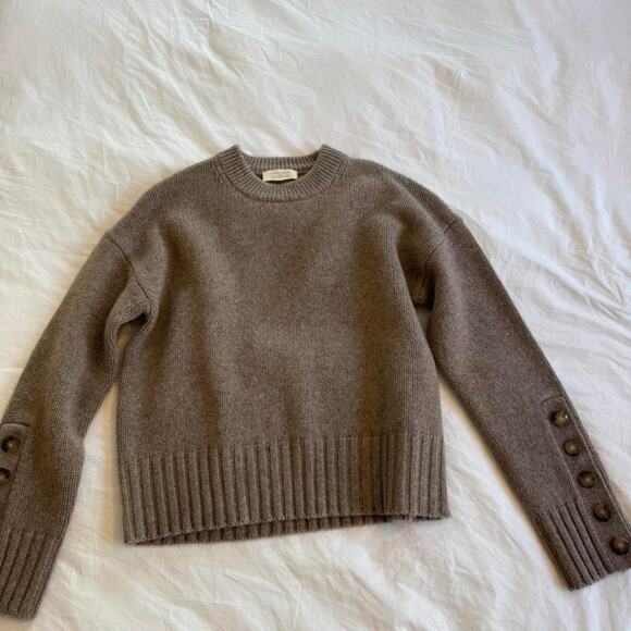 Sezane brown wool blend sweater - Picture 4 of 4